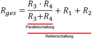 Gesamtwiderstand bei Gruppenschaltung